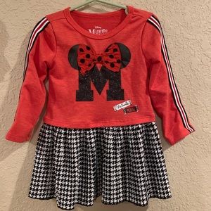 Long sleeve Minnie dress, size 2T